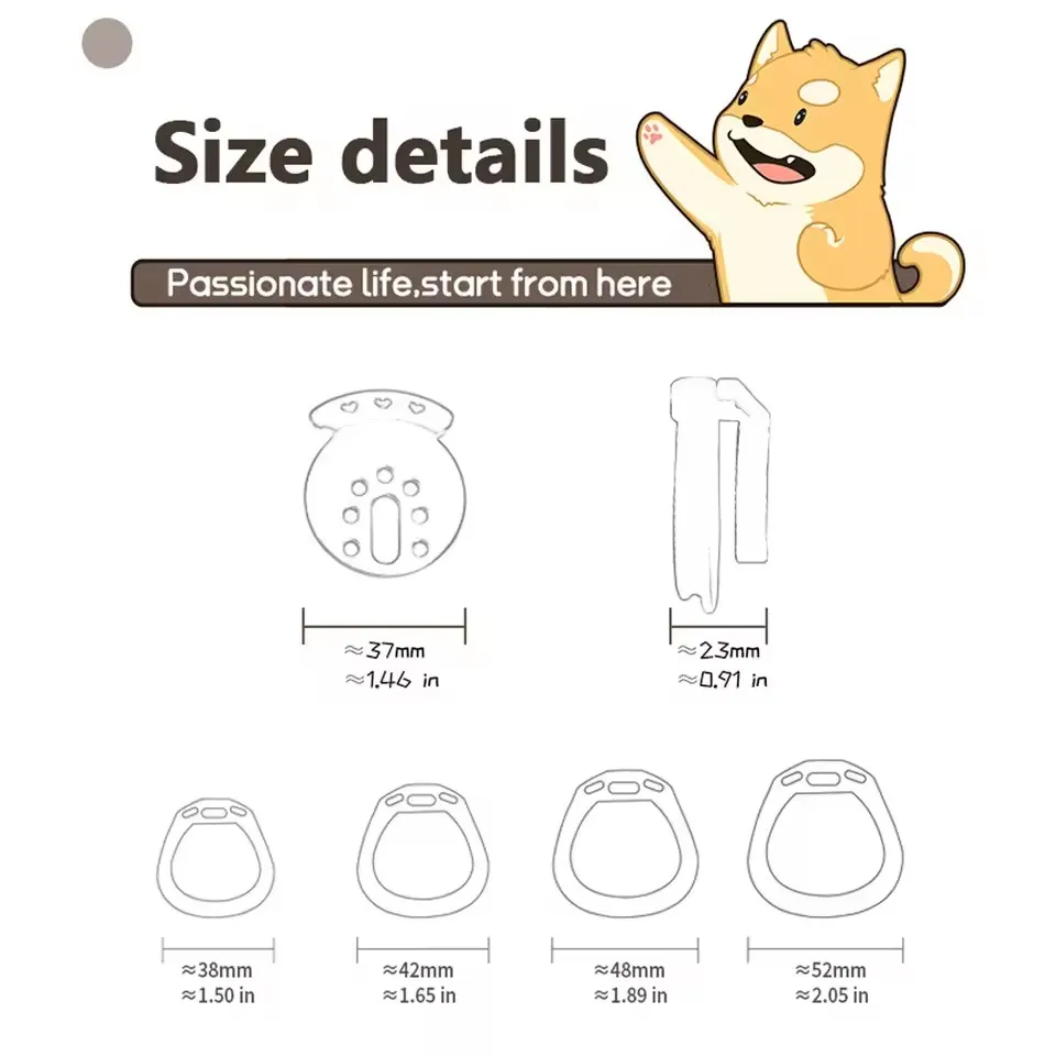 New Smaller Pink Flat Chastity Cage Resin Lightweight Male 3D Printed Chastity Device with 4 Rings Cock Cage Sex Toys for Men18+