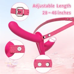 Cinta ajustável do vibrador duplo de 71 a 117 cm