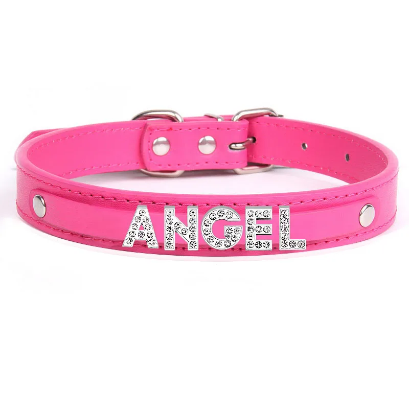 Punk Leather Collar DIY Custom Name Necklace Personalized Letter Angel Queen Choker for Women Men Sexy Cosplay Jewelry Gifts Punk Leather Collar DIY Custom Name Necklace Personalized Letter Angel Queen Choker for Women Men Sexy Cosplay Jewelry Gifts