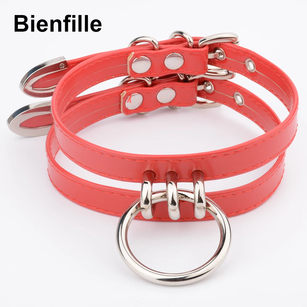 Gargantilha Dupla Estilo Coleira com Argola Necklace Choker - Imagem 5