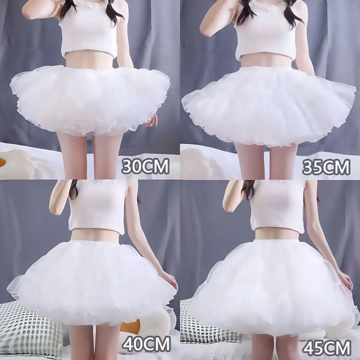 Saia de Tule Anágua Disco Voador Lolita Flying Saucer Petticoat