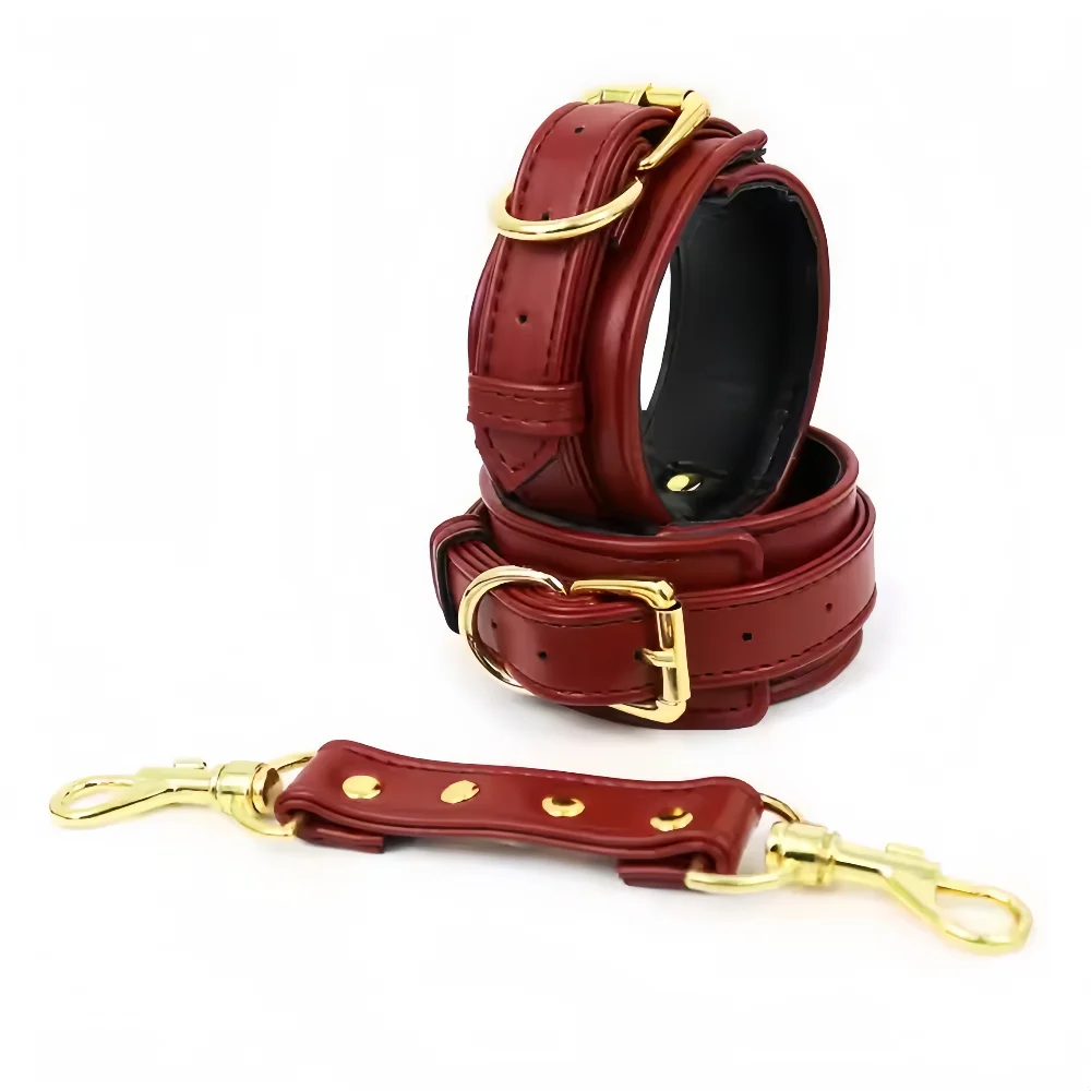 SM Bondage Set with Belt Wrist and Thigh Cuffs Cross Buckles Adult Play Bondage Handcuffs and Footcuffs Adjustable SM Erotica Se SM Bondage Set with Belt Wrist and Thigh Cuffs Cross Buckles Adult Play Bondage Handcuffs and Footcuffs Adjustable SM Erotica Se