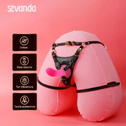 Alternative view of Savanda Arnês de Couro Cinta Peniana Leather Harness Strapon