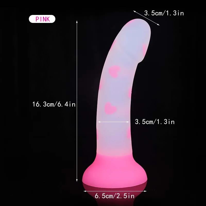 Cute Star Dildo Night Glowing Anal Plug Love-Jelly Noctilucent Light Dildo Vaginal G-spot Anorectal Prostate Massage Masturbator Cute Star Dildo Night Glowing Anal Plug Love-Jelly Noctilucent Light Dildo Vaginal G-spot Anorectal Prostate Massage Masturbator