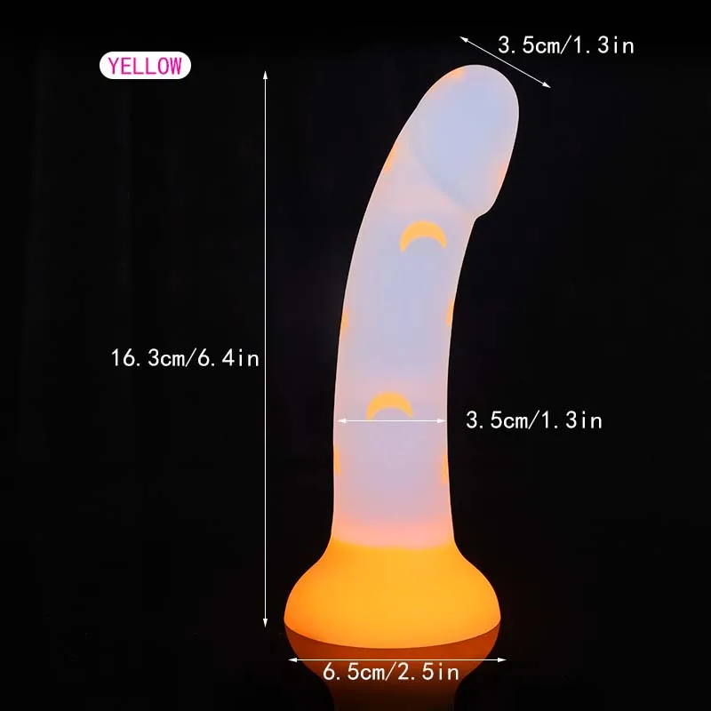 Cute Star Dildo Night Glowing Anal Plug Love-Jelly Noctilucent Light Dildo Vaginal G-spot Anorectal Prostate Massage Masturbator Cute Star Dildo Night Glowing Anal Plug Love-Jelly Noctilucent Light Dildo Vaginal G-spot Anorectal Prostate Massage Masturbator