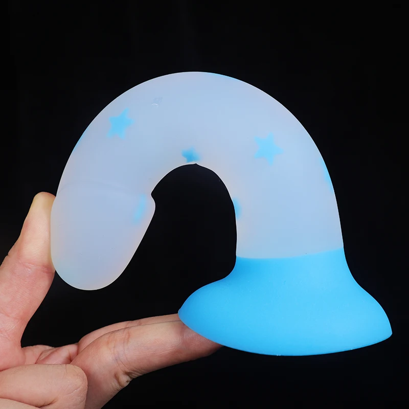 Consolo Luminoso Com Ventosa Jelly Soft Dildo - Imagem 5