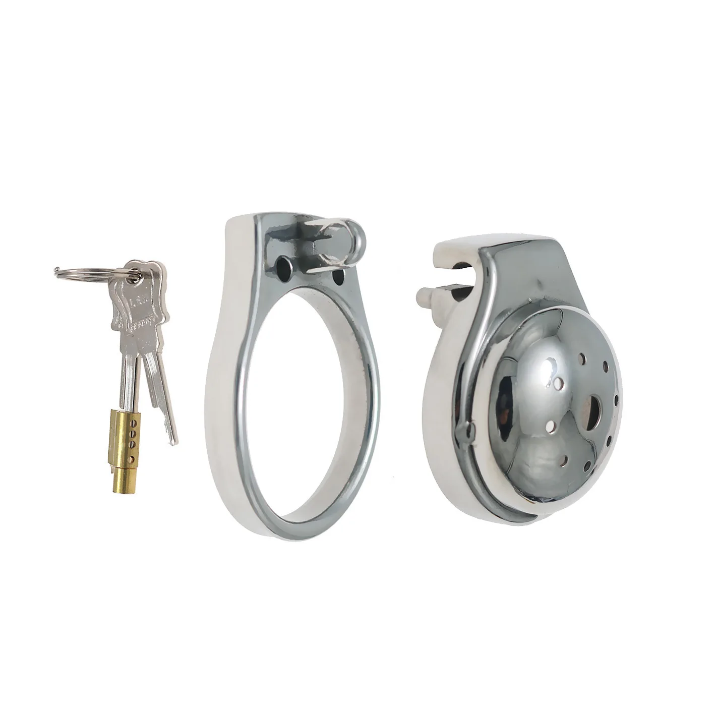 Men's Stainless Steel Hollow Chastity Cage CB Penis Cage Sissy Cock Cage with Tube Abstinence Chastity Device Sex Toys for Men18