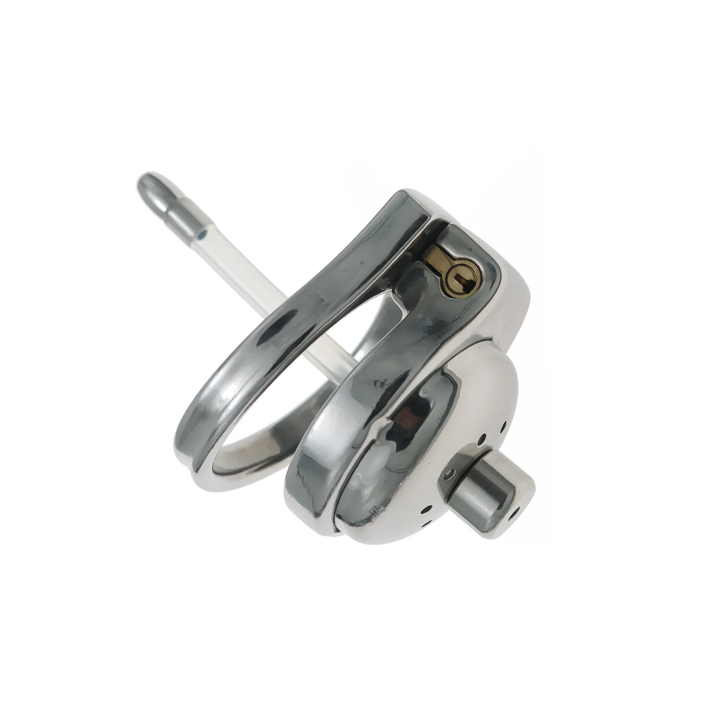 Men's Stainless Steel Hollow Chastity Cage CB Penis Cage Sissy Cock Cage with Tube Abstinence Chastity Device Sex Toys for Men18