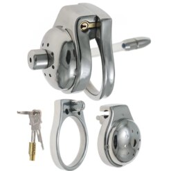 Gaiola de Castidade com Sonda Uretral Chastity Cage