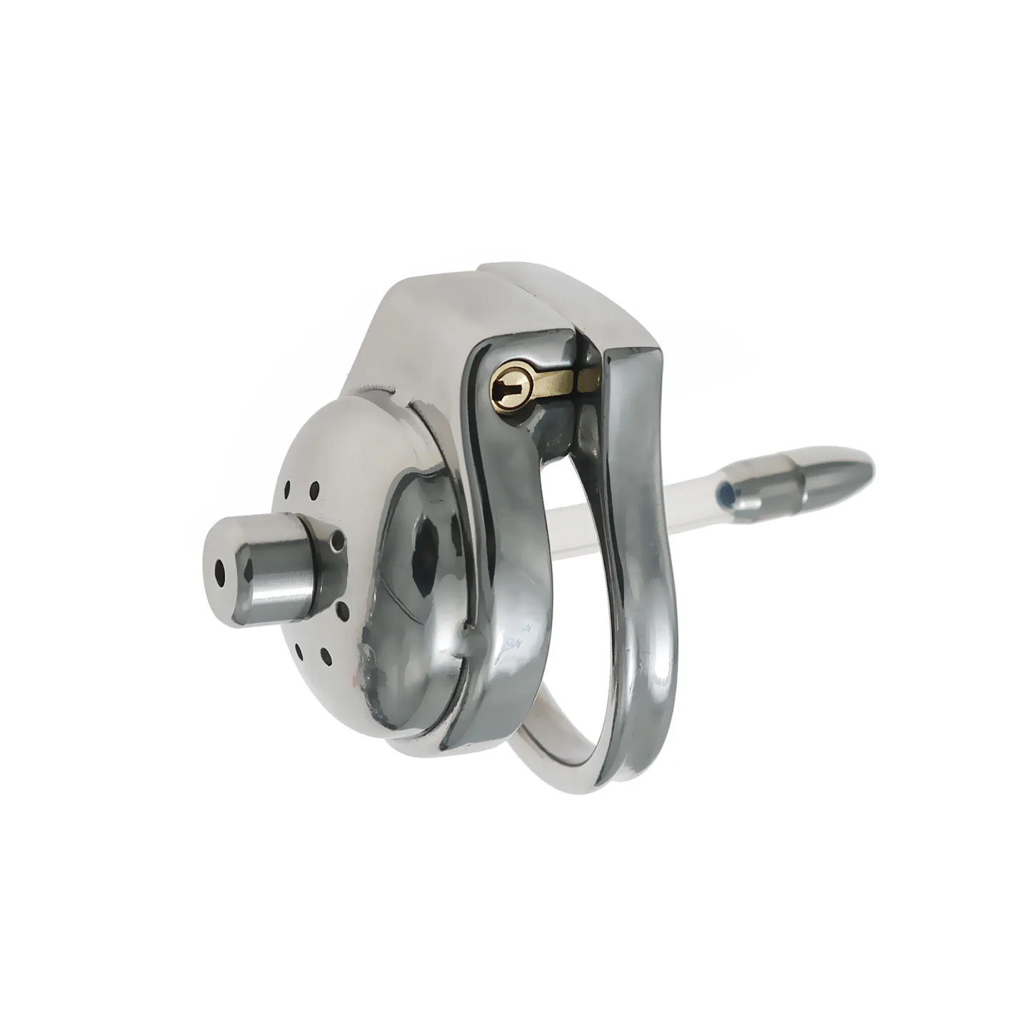 Men's Stainless Steel Hollow Chastity Cage CB Penis Cage Sissy Cock Cage with Tube Abstinence Chastity Device Sex Toys for Men18