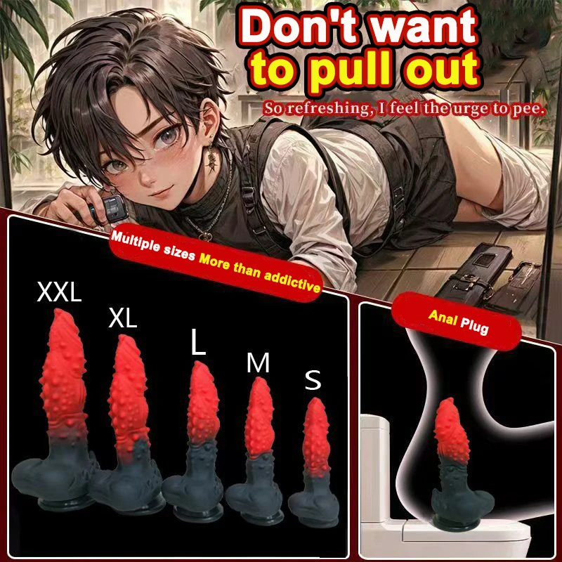 Black Red Magic Dragon Barbed Dildos Big Anal Plugs Alien False Penis Massage Masturbation Stimulating Rod Sex Toy For Women/Men Black Red Magic Dragon Barbed Dildos Big Anal Plugs Alien False Penis Massage Masturbation Stimulating Rod Sex Toy For Women/Men
