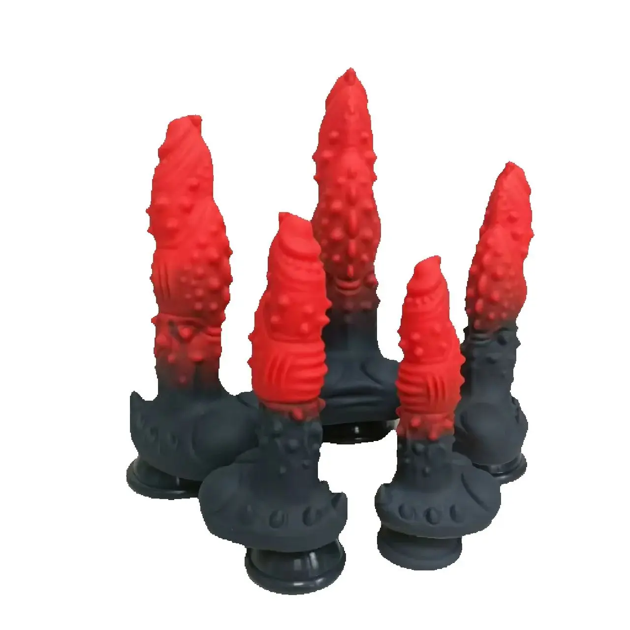 Dildo Preto e Vermelho Dragão com Textura Black Red Magic Dragon - Imagem 3