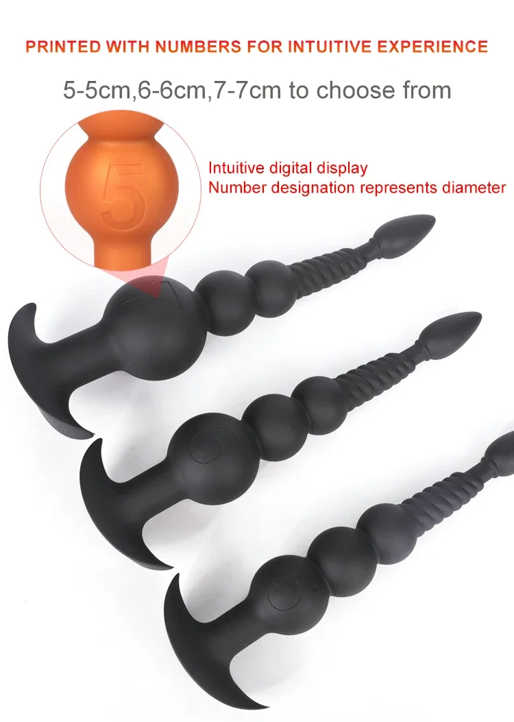 Super Anal Beads Plug Large Ball Dildo Butt Plug Dilator Role Play Vaginal Ass Tail Adult Anus Sex Toys Cosplay Prop Sex Product Super Anal Beads Plug Large Ball Dildo Butt Plug Dilator Role Play Vaginal Ass Tail Adult Anus Sex Toys Cosplay Prop Sex Product