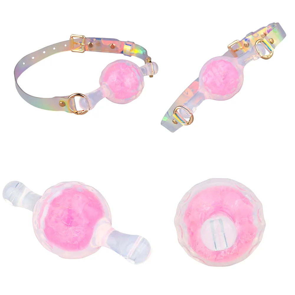 NSFU Mordaça de Silicone Gag Ball Bdsm - Imagem 4