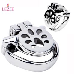 LEZEE Gaiola de Castidade Negativa Anel Peniano Negative Chastity Cage