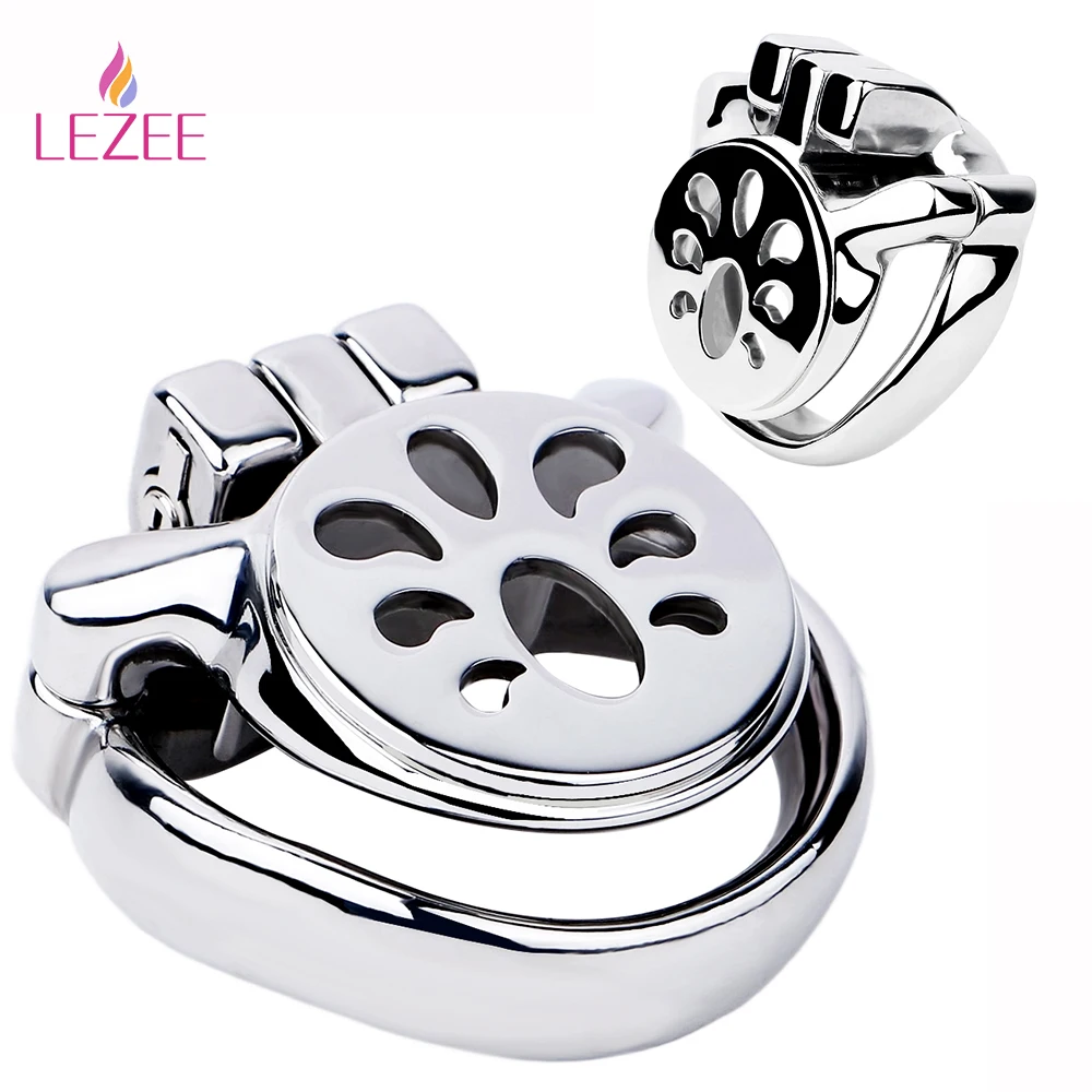 LEZEE Gaiola de Castidade Negativa Anel Peniano Negative Chastity Cage