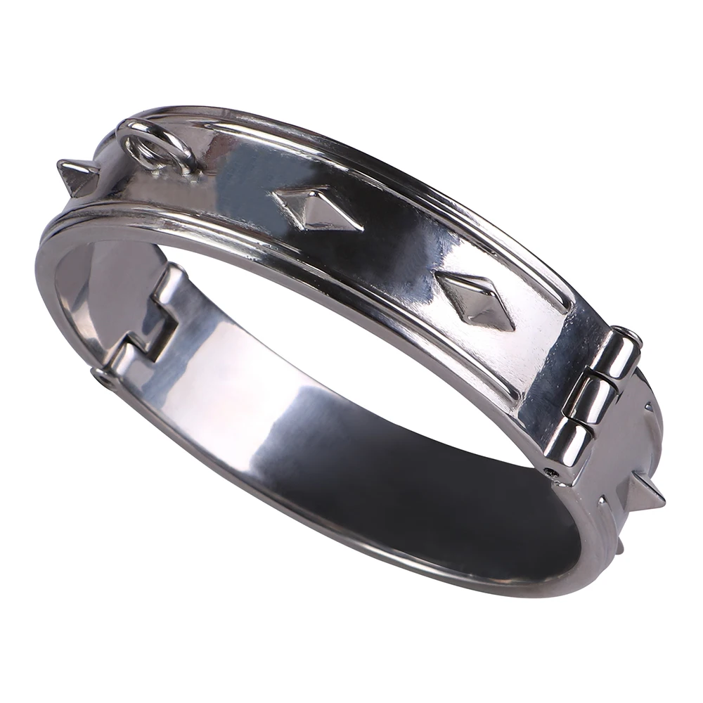 LEZEE Metal Collars Body Bondage Choker Necklace Pleasure Enhance Collar Goth Punk Chain Sexy Chockers Adult Sex Toys For Couple