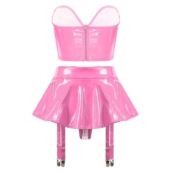 Alternative view of Conjunto Lingerie de Couro Patent Leather Lingerie Set