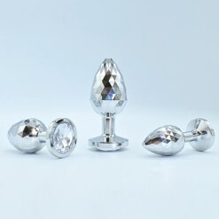 Alternative view of Plug Anal Diamante Base Cristal Diamond Butt Plug