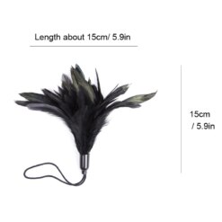 Alternative view of Acessório Penas Cócegas Brincadeira Sexual Black Feather Tickled