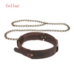 Alternative view of Kit BDSM Vintage Algemas Tornozeleiras Coleira e Palmatória Bondage Set