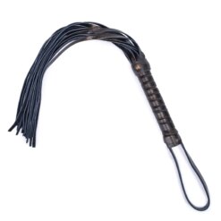 Chicote de Couro Genuíno Vintage Leather Whip Flogger
