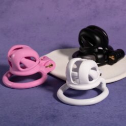 Mini Gaiola de Castidade com 4 Anéis Chastity Cage