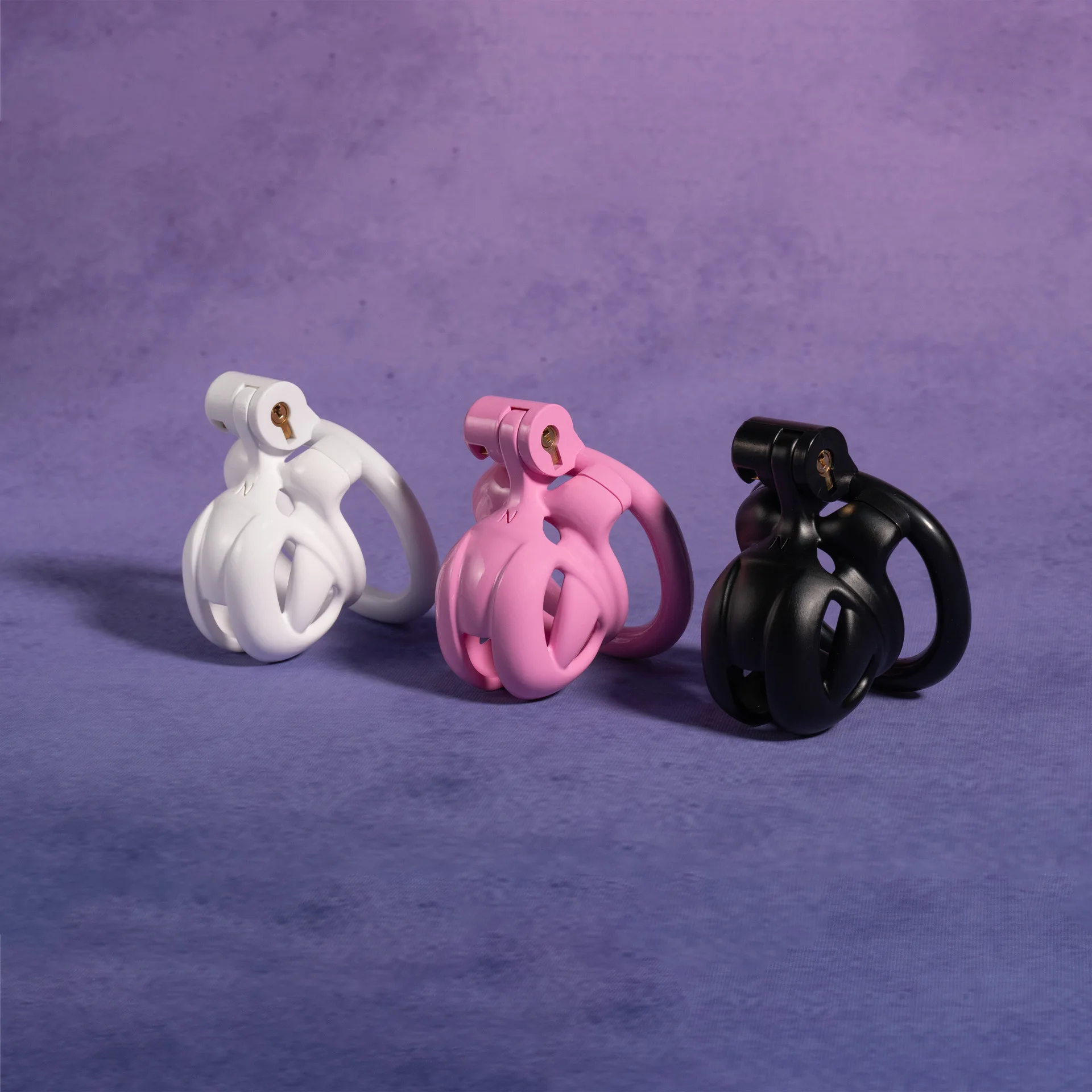 Mini Chastity Cage with Four Rings Male Penis Bondage Abstinence Cock Cage Chastity Lock Sissy Sex Toys for Man Gay Adult Tools