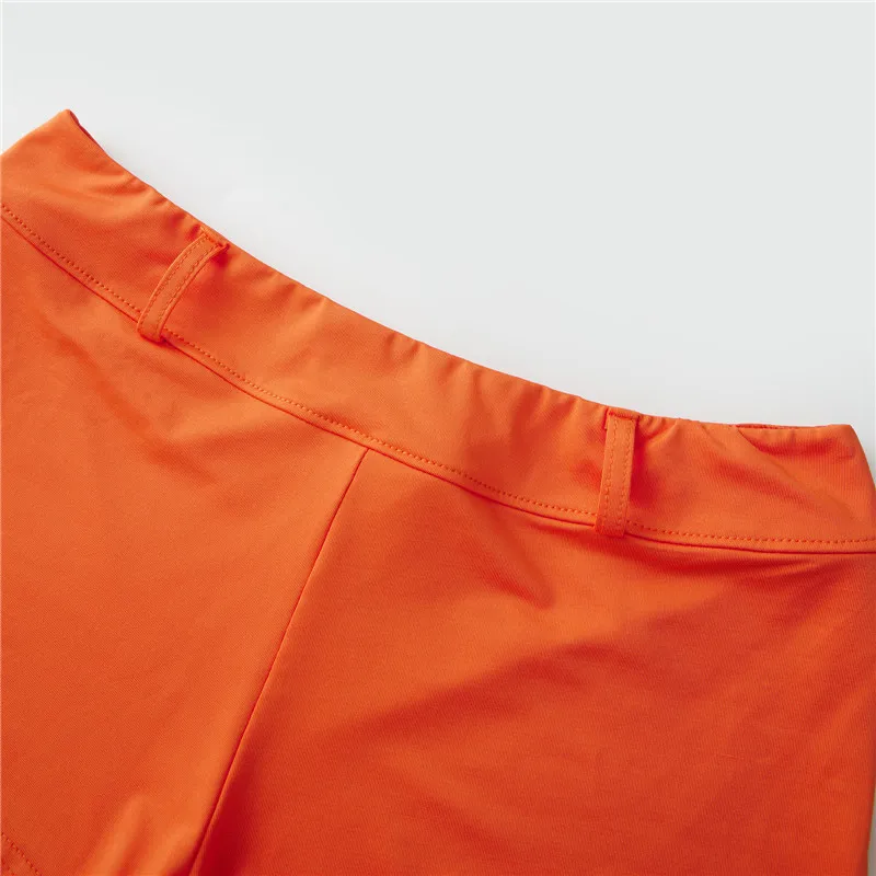 Halloween Velma Costume for Women Orange Long Sleeve Crop Top and Pleated Mini Skirt with Stocking 3Pcs Skirts Party Set Halloween Velma Costume for Women Orange Long Sleeve Crop Top and Pleated Mini Skirt with Stocking 3Pcs Skirts Party Set