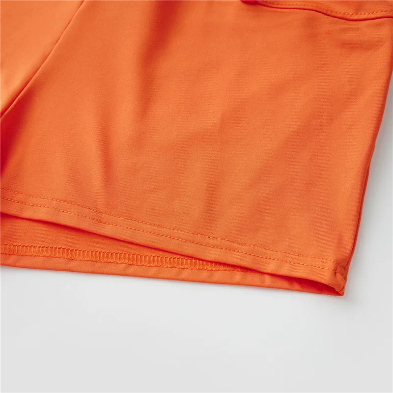 Halloween Velma Costume for Women Orange Long Sleeve Crop Top and Pleated Mini Skirt with Stocking 3Pcs Skirts Party Set Halloween Velma Costume for Women Orange Long Sleeve Crop Top and Pleated Mini Skirt with Stocking 3Pcs Skirts Party Set