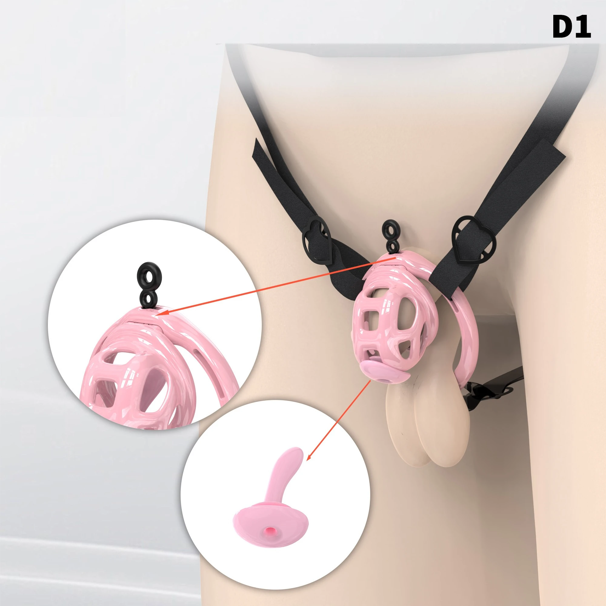 Male Chastity Cage Chastity Lock with 6 Cock Rings for Beginner Sissy Chastity Belt BDSM Abstinence Peins Plug Fetish Sex Toys Male Chastity Cage Chastity Lock with 6 Cock Rings for Beginner Sissy Chastity Belt BDSM Abstinence Peins Plug Fetish Sex Toys