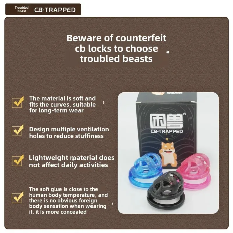 Dispositivo de Castidade Silicone Macio Soft Cock Cage - Imagem 3