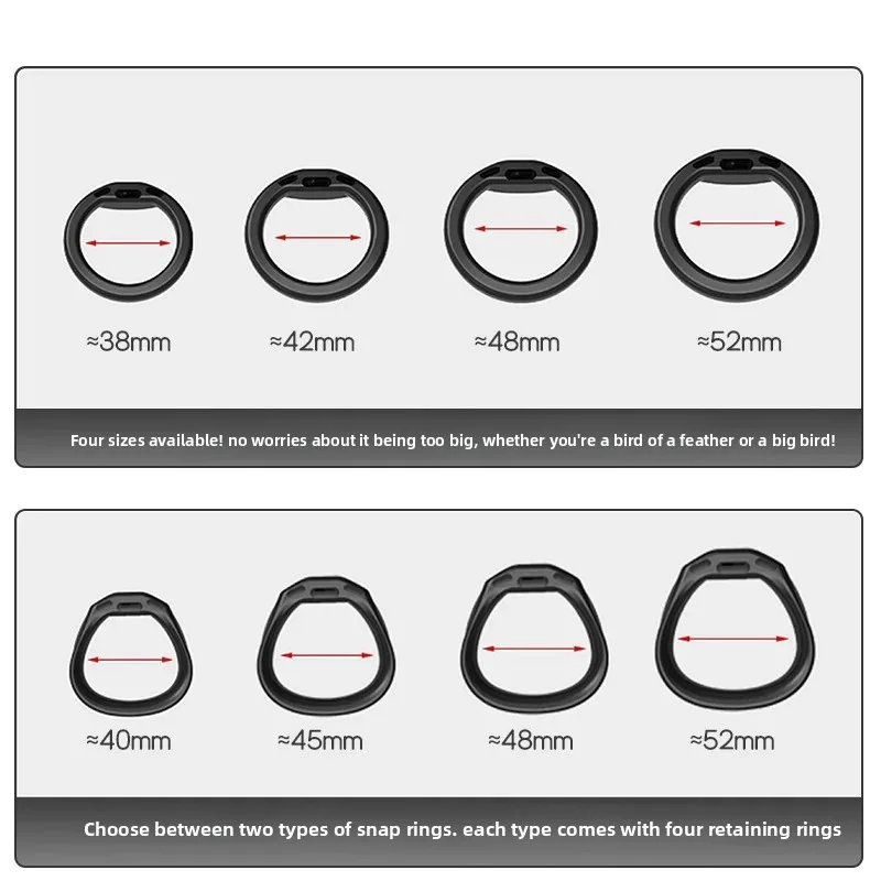 2025 Mini Mamba Dispositivo de Castidad masculina Jaula para pene transpirable Mini cerradura con 4 anillos pene Bondage