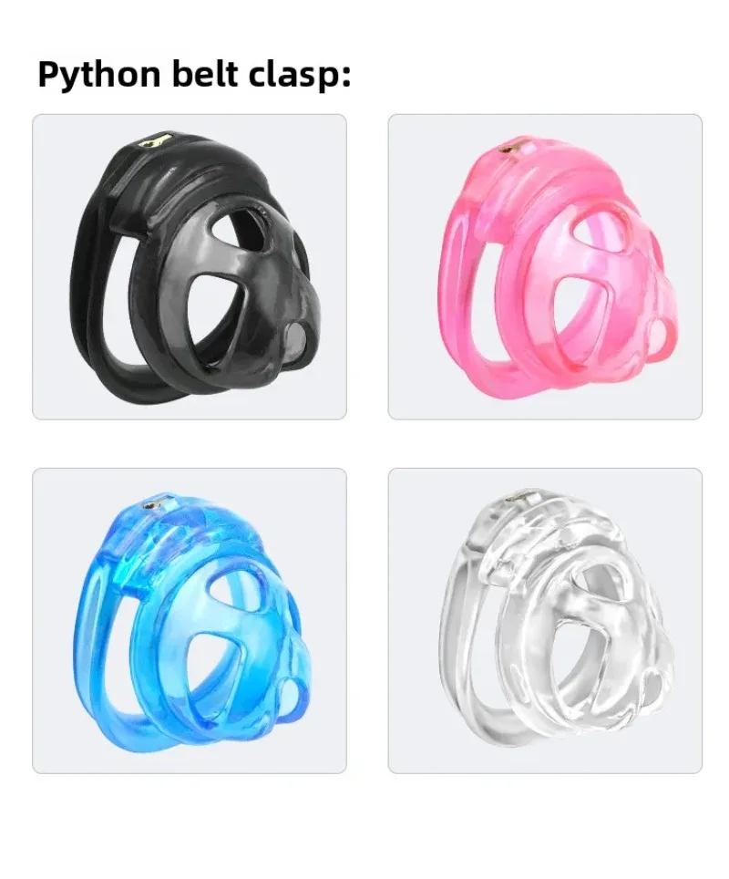 2025 Mini Mamba Dispositivo de Castidad masculina Jaula para pene transpirable Mini cerradura con 4 anillos pene Bondage