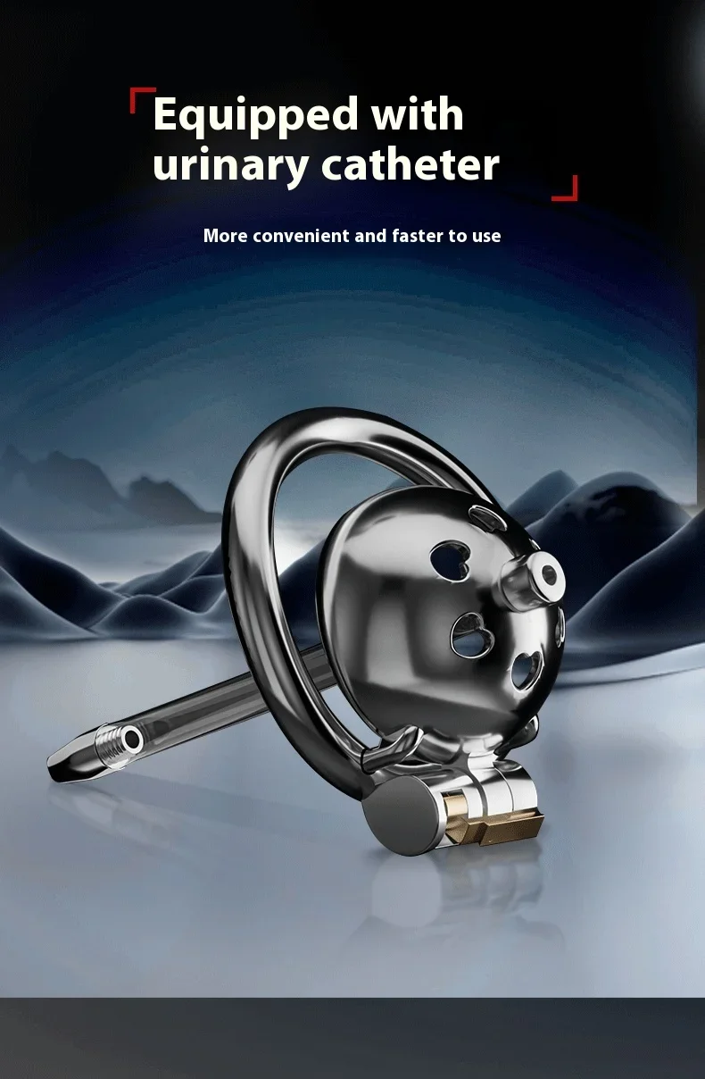 Cerradura de castidad plana SM para hombres, dispositivos de castidad de Metal,enchufe uretral,alto confort,antitrapa,cerradura Cerradura de castidad plana SM para hombres, dispositivos de castidad de Metal,enchufe uretral,alto confort,antitrapa,cerradura