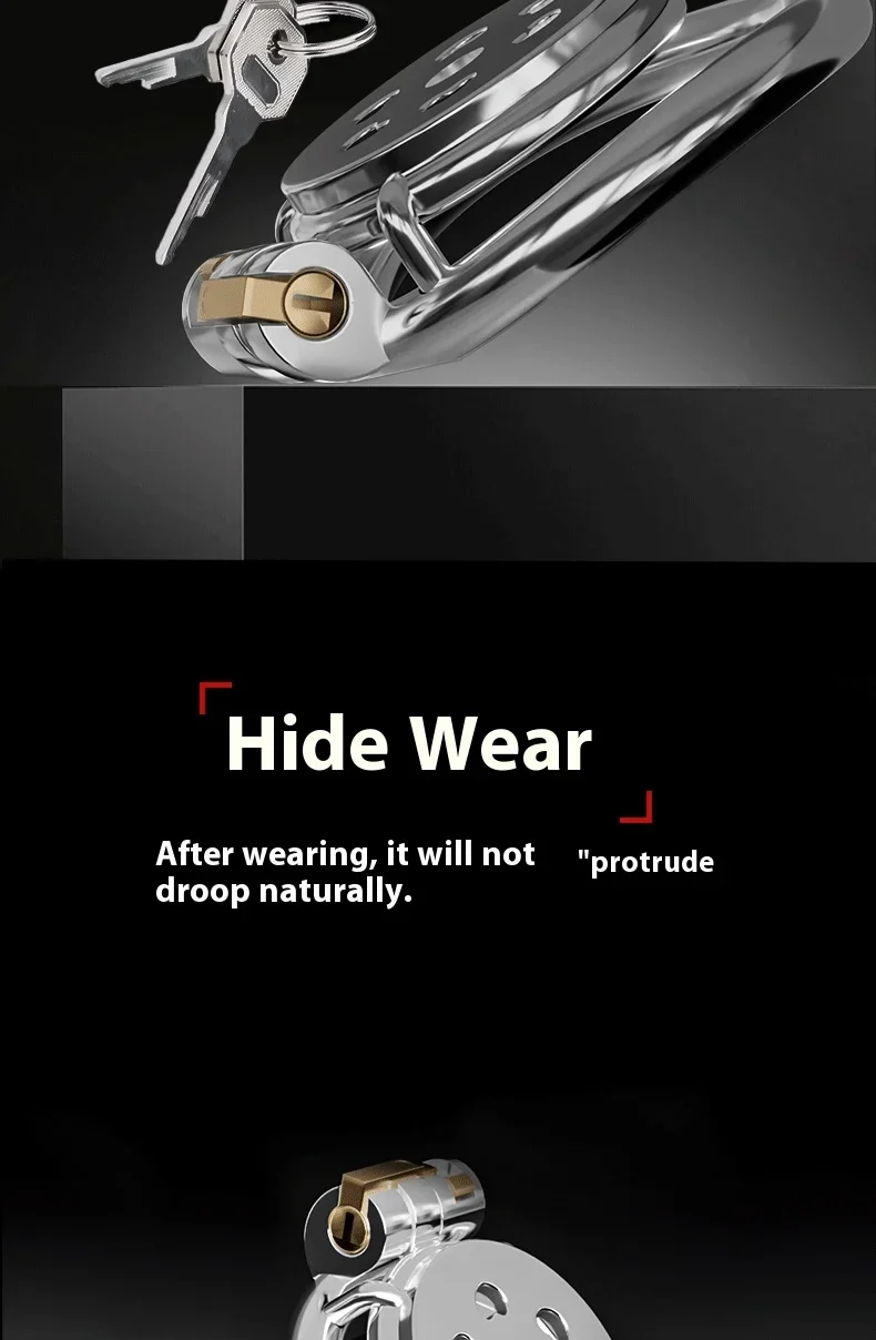 Cerradura de castidad plana SM para hombres, dispositivos de castidad de Metal,enchufe uretral,alto confort,antitrapa,cerradura Cerradura de castidad plana SM para hombres, dispositivos de castidad de Metal,enchufe uretral,alto confort,antitrapa,cerradura