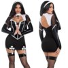 Fantasia Feminina Freira Sexy Halloween Sexy Nun Costume
