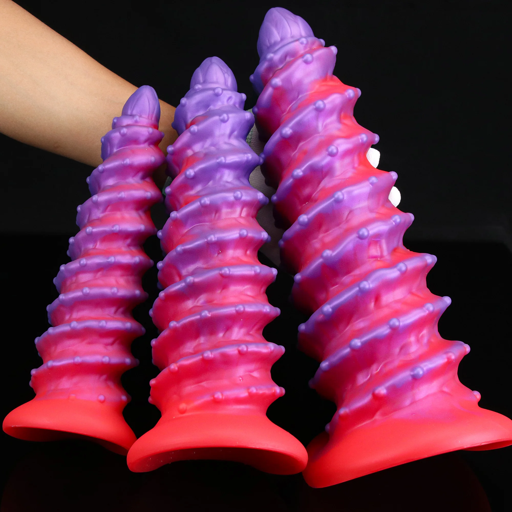Consolo Fio Silicone com Ventosa Soft Huge Thread Dildo - Imagem 2