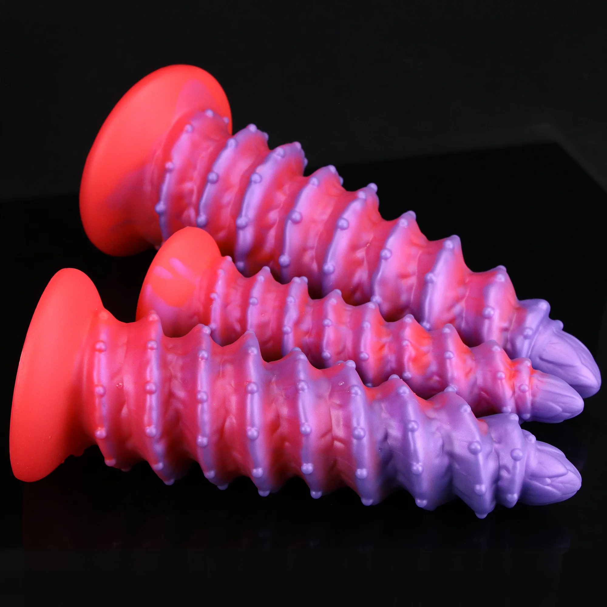 Consolo Fio Silicone com Ventosa Soft Huge Thread Dildo - Imagem 4