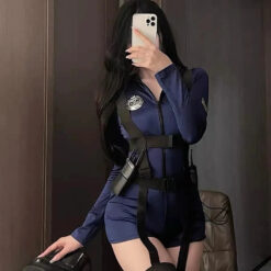 Alternative view of Uniforme Policial Cosplay Ellolace Sexy Costume Officer