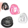 Gaiolas de castidade Mini Mamba preta, rosa e transparente