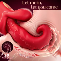 Haste do vibrador thrusting com curso de 2,5 cm e 10 modos