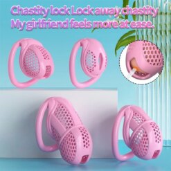 Alternative view of Vespeiro Honeycomb Chastity Cage Gaiola Castidade Vazada 4 Tamanhos