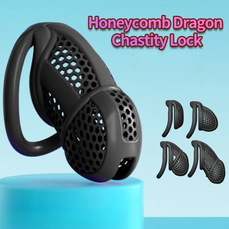 Vespeiro Honeycomb Chastity Cage Gaiola Castidade Vazada 4 Tamanhos