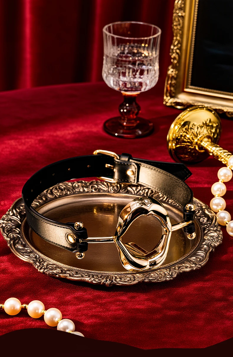 Metal Hollow Mouth Gag Fixed Tongue Oral Fixation Lips Ring Mouth Stuffer Couple Adult Games Alternative Bondage Erotic Sex Toys