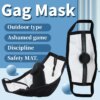 Máscara de Rosto Erótica Mordaça Ball Gag Mask