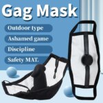 Máscara de Rosto Erótica Mordaça Ball Gag Mask