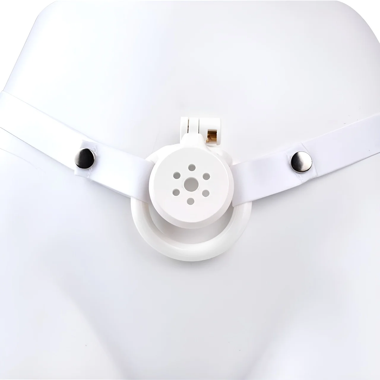 FRRK BDSM Male Chastity Device Flat Cage Hole Metal Chastity Lock, Cock Cage, Urethra Catheter, Penis Ring, Bondage Belt Sex Toy