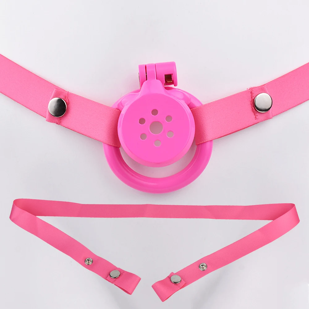 FRRK BDSM Male Chastity Device Flat Cage Hole Metal Chastity Lock, Cock Cage, Urethra Catheter, Penis Ring, Bondage Belt Sex Toy