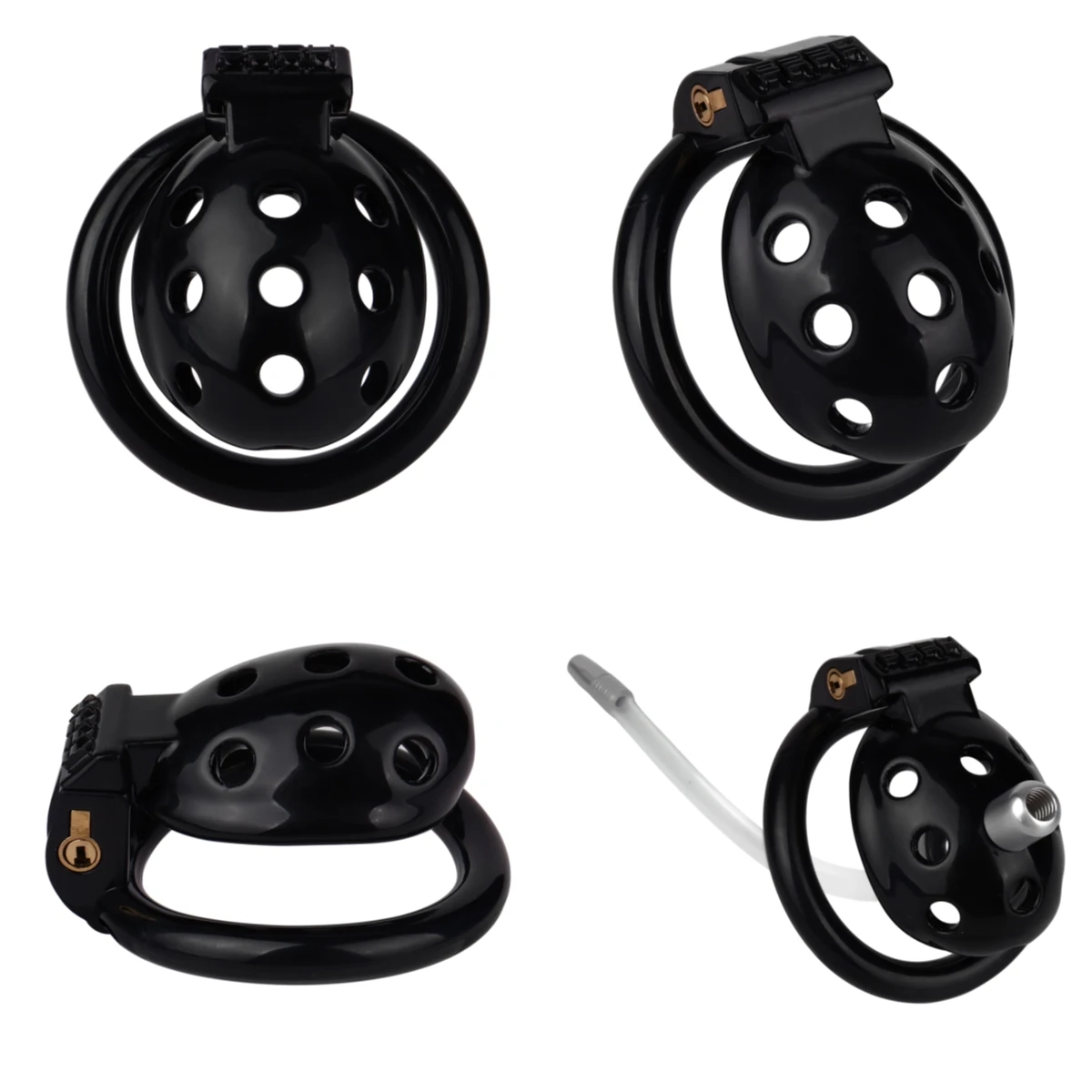 FRRK Gaiola de Castidade Masculina 4 Tamanhos Anel Chastity Cage - Imagem 6